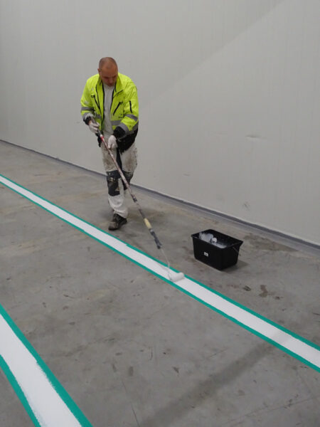 Vloerbelijning voor Fruitmasters coaten