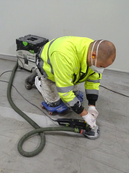 Voorschuren vloerbelijning